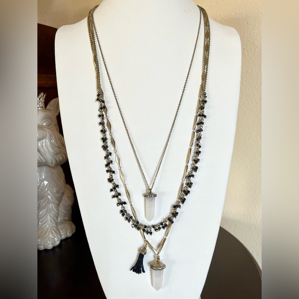 Chloe + Isabel Atlas Three-Row Convertible Necklace